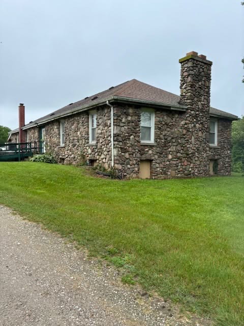 Stone clubhouse at the Logansport Izaak Walton League